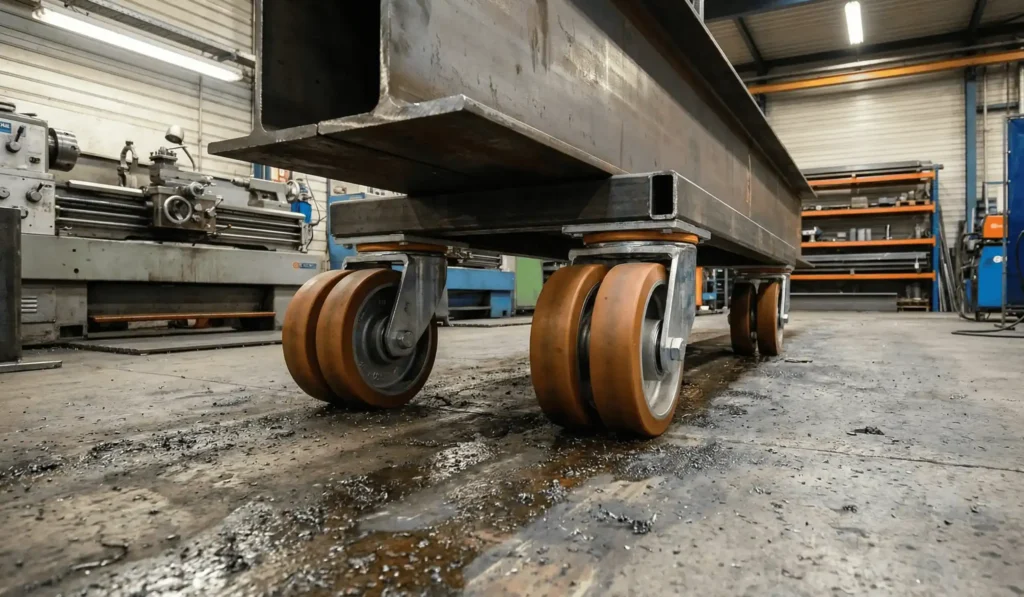Wielen voor zware lasten in de metaal en bouw de juiste keuze maken scaled 1